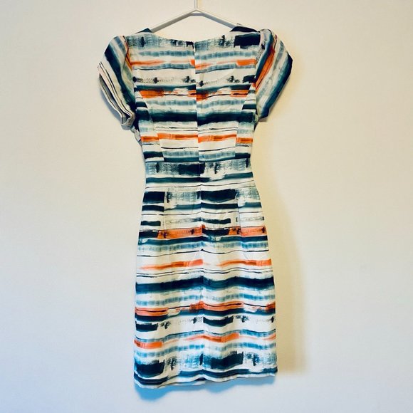 NWOT Blue/Orange Stripe Pink Martini Dress - Picture 3 of 4
